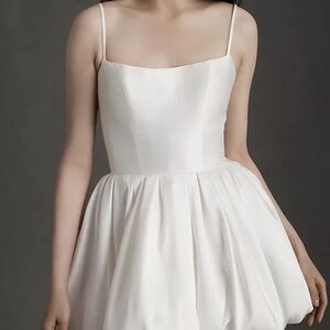 Elegant White Spaghetti Strap Dress